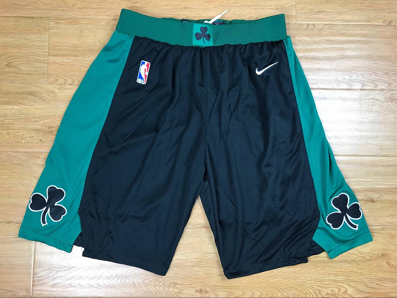 Men 2019 NBA Nike Boston Celtics black shorts->boston celtics->NBA Jersey